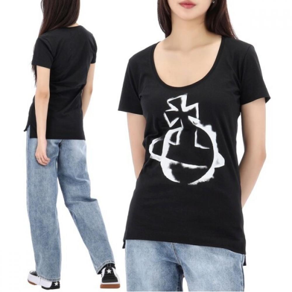 

Vivienne WesTwood 25ss STencil Orb Roller ShorT Sleeve T shirT 3g010034 J001m XS