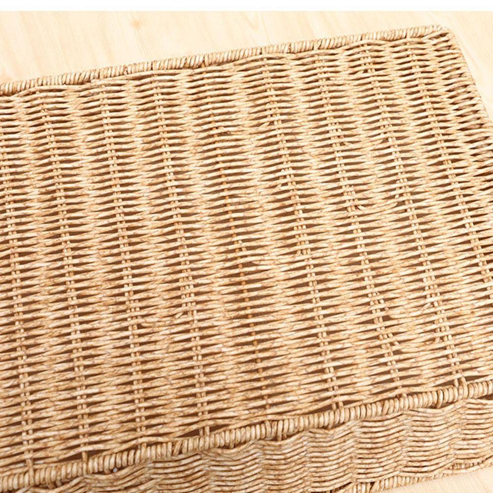 Handwoven Rattan Wicker Woven Serving Baskets Khaki Rattan Basket Bread Fruit Vegetables Basket