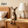 Durable Resin Donkey Statue Shelf Sitter Figurine, Dangling Leg Farm Animal Statue, Rustic Stable Craft Ornament Country Table Edge Ornament, Desktop