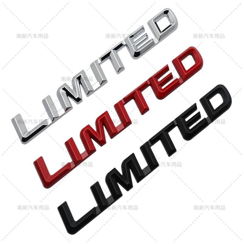 High-quality Modified Car Stickers LIMITED Connected Metal Letter Car Body Scratch Coverage Personalized Display