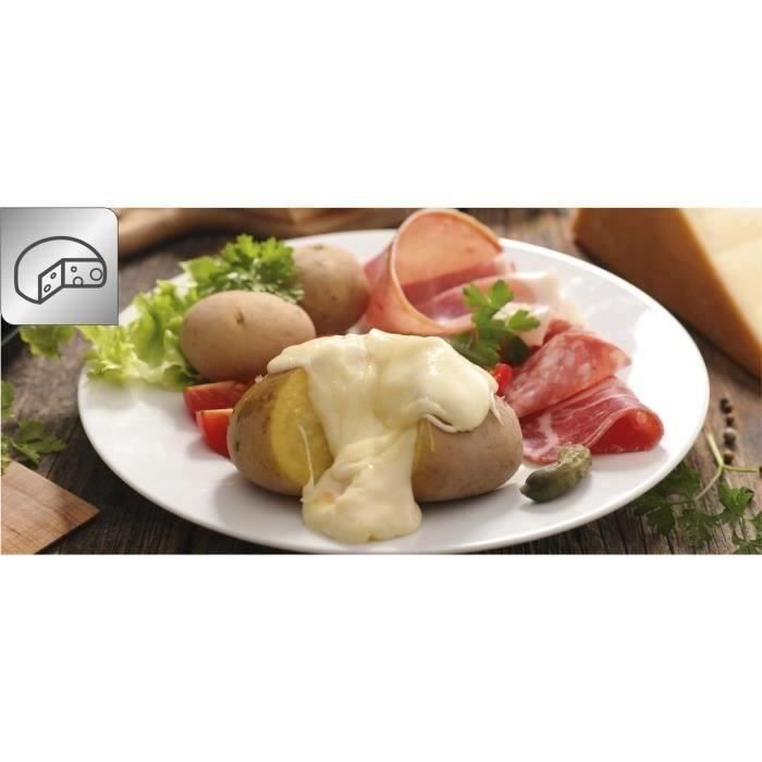 TEFAL 3in1 Raclette-Grill, Colormania Raclette, Grill und Crêpes, 8 Tassen, Antihaftbeschichtung, Stahlblau RE310401