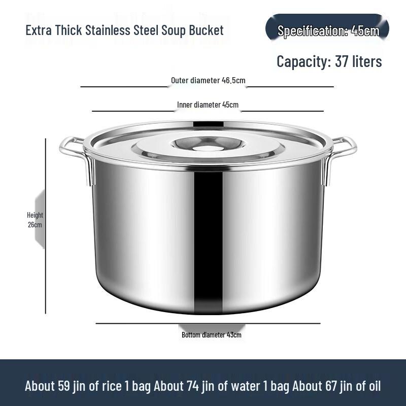 Stainless Steel Round Pot with Lid