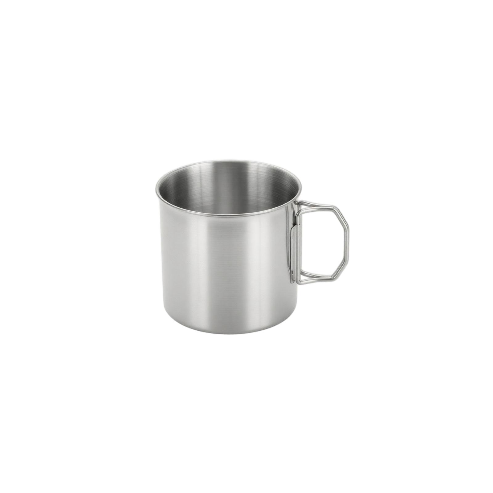 304 Stainless Cup for , Hiking, Travel - Portable Folding Cup, Saving Design one size серебряный
