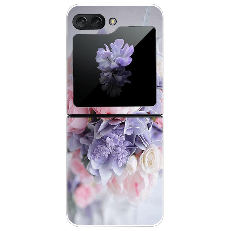 Transparent Case For Samsung Z Flip7 5G Fashion Printing Hard PC Clear Phone Cover For Galaxy Z Flip 7 Protective Fundas Shells