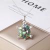 Gold/Sliver New Fashion Abalone Shell Pendant Necklace Cute Owl Turtle Tree of Life Charm Necklace for Women Party Jewelry Gift