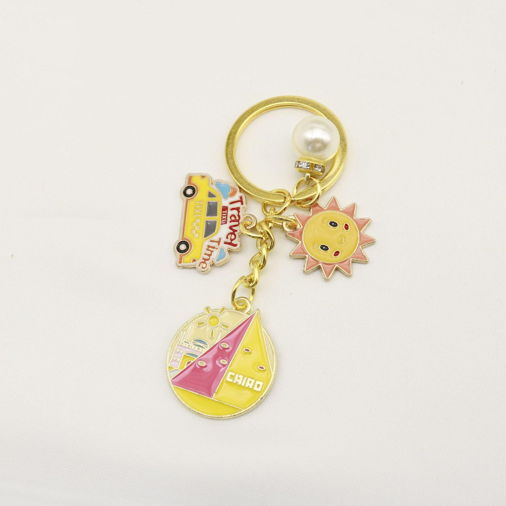 Sun Tower Keychain Pendant – Scenic Travel Gift