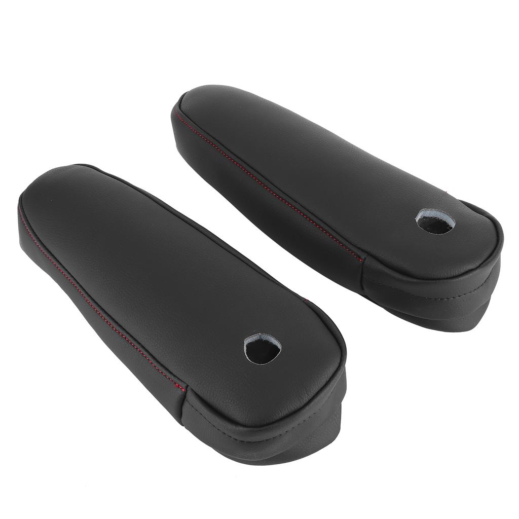 2Pcs Car Seat Armrest Synthetic Leather Cover for Lexus RX 300 330 350 2003?2009Black