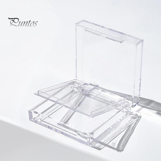 Acrylic Double Layer Empty Press On Nails Packaging Box Transparent Lid Nail Display Box Nail Tips Storage Case for Home Portable Nail Art Organizer
