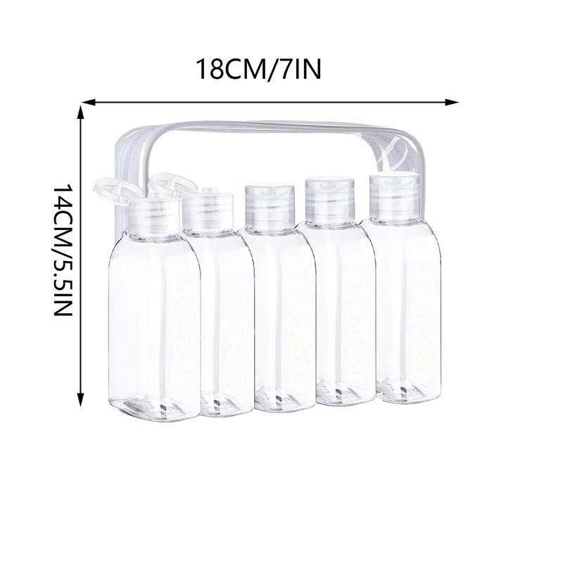 Reise-Kulturbeutel Tragbare Nachfüllbare Behälter 100ml Auslaufsicher Transparent Reiseflaschen Für Zuhause Fitnessstudio Wandern Camping