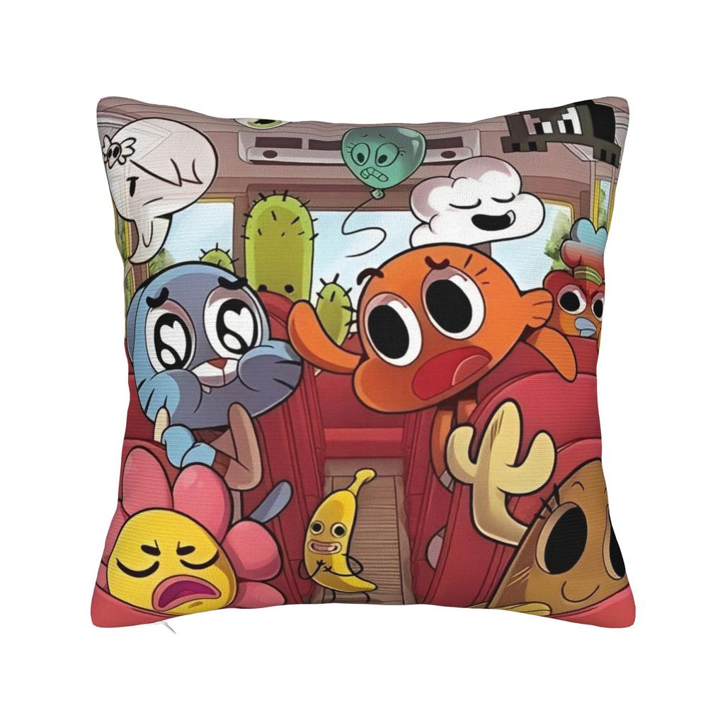 The Amazing World Of Gumballs  Pillowcases Stuff Soft Cushion Cover Gift  Pillow Case Cover Home Multiple Sizes