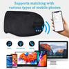 3D Bluetooth Eye Mask Headphones  Smart Wireless Music Earmuffs  Light  Blocking Eye Protection  Black