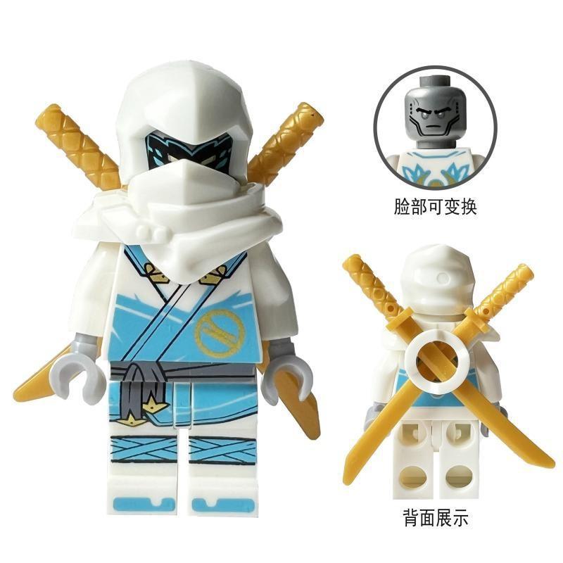 Ninja Warrior Superhero Doll With Weapon Single Building Block Assembly Toy