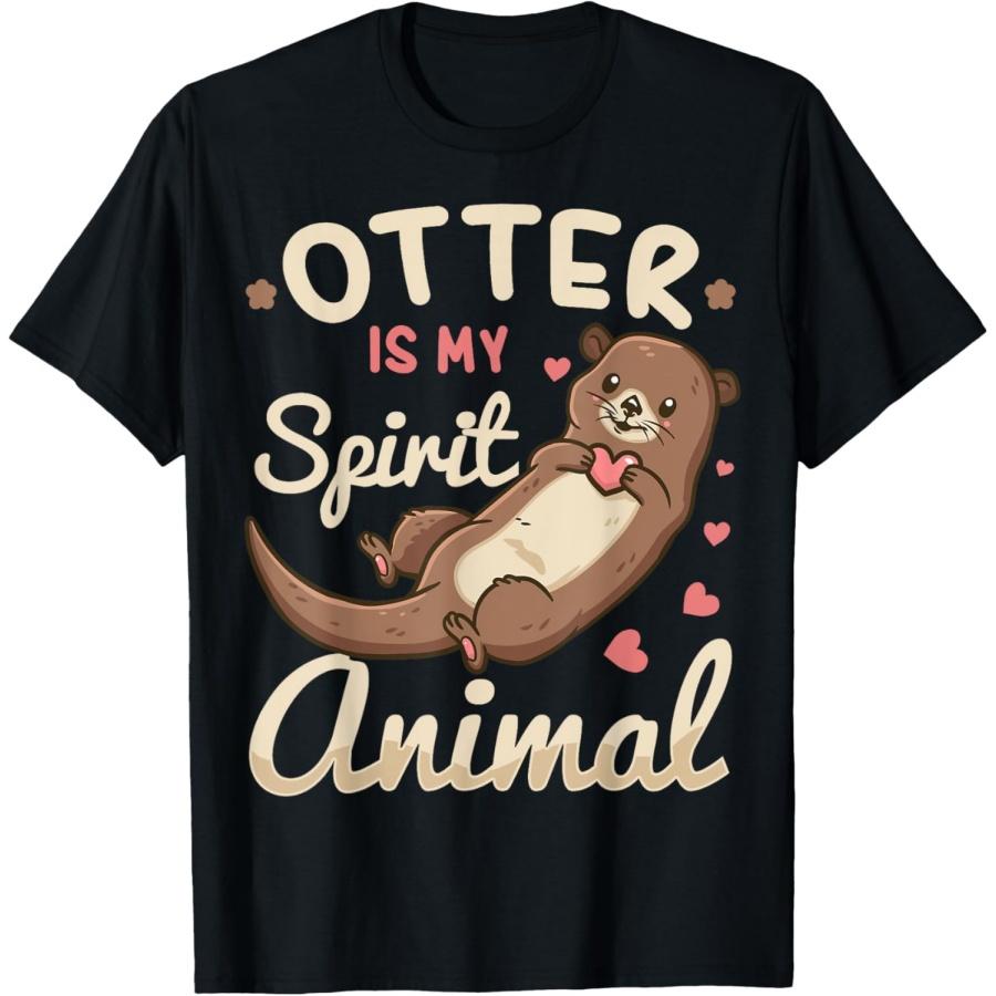 Otter Spirit Animal River Otters T-Shirt S