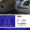 For Chrysler 300 300C 2015- Carbon Fiber Central trument Panel Trim strip Car Accessories Interior Decorative Stickers