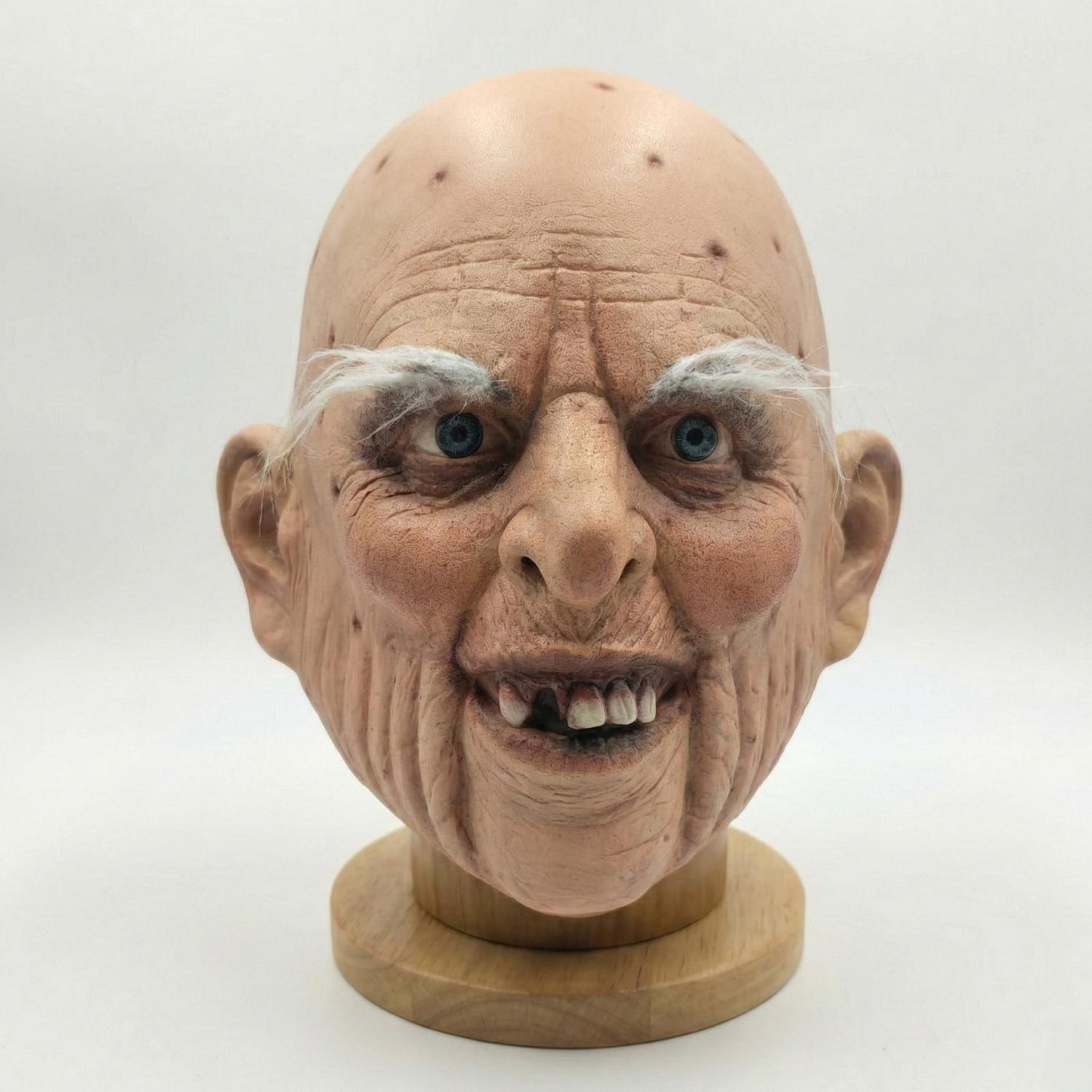 Adult Realistic Old Man Latex Mask