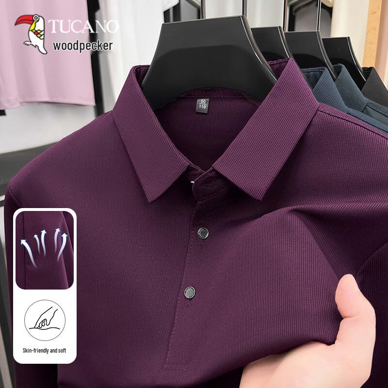 Tucano Men s Long Sleeve Business Casual Polo Shirt 130
