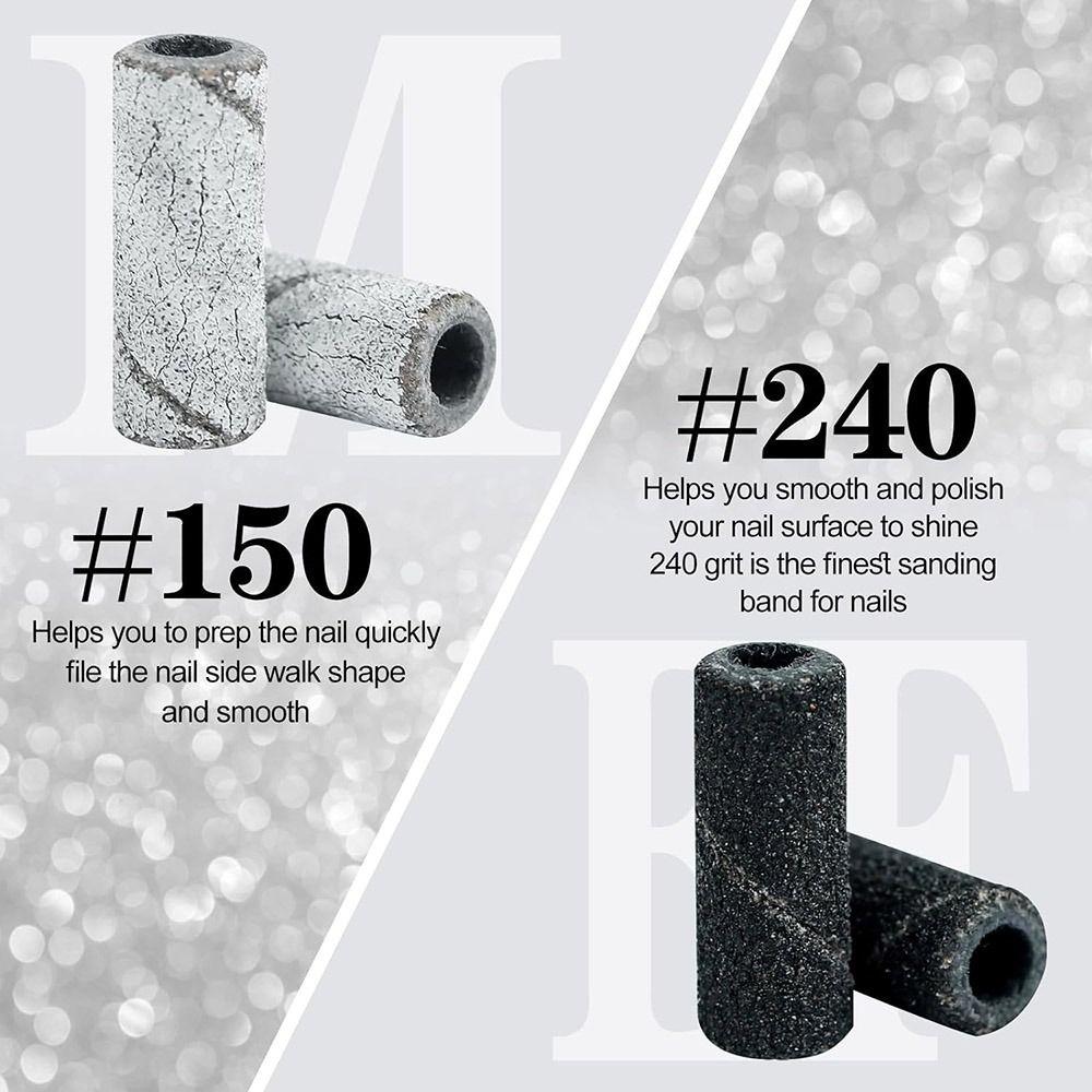 Durable Nail Drill Bits Mini Nail Grinding Tools Set Accessories Nail Polish Sanding Files