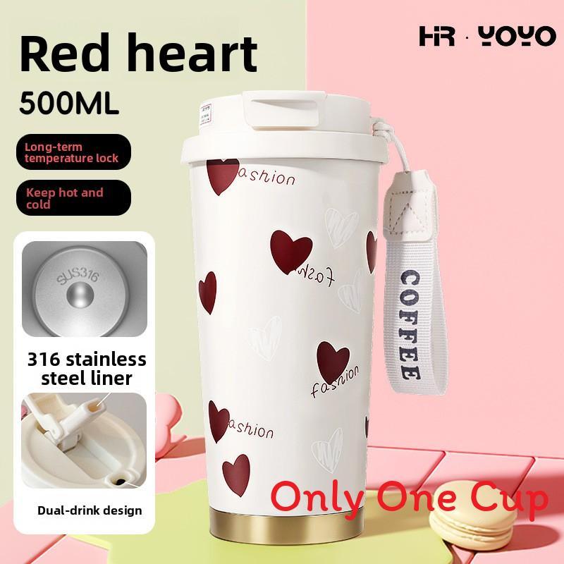 Insulated Travel Mug With Leakproof Lid And Straw For Outdoor Activities