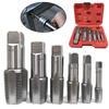 A27F-Threading Tool Kit 6 Pcs NPT Pipe Tap Set With Storage Case Thread Tapping Plumbing Equipment