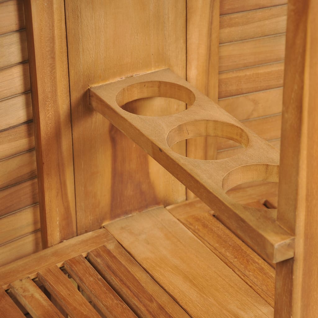 Folding Bar Table 155 X 53 X 105 Cm Solid Teak