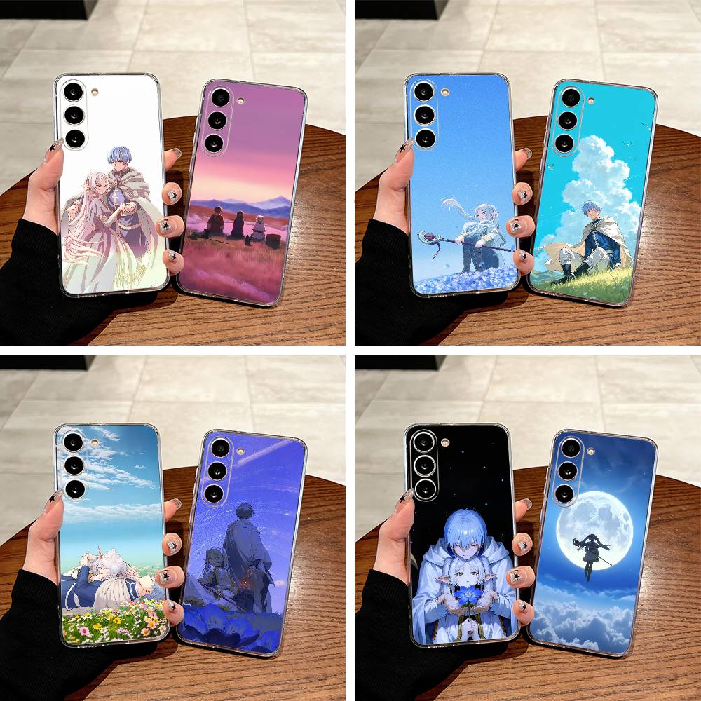 B-Beyond Journey F-Frieren And Fern Clear Soft Silicone Phone Case for Samsung Galaxy A71, A70, A52, A51, A40, A30