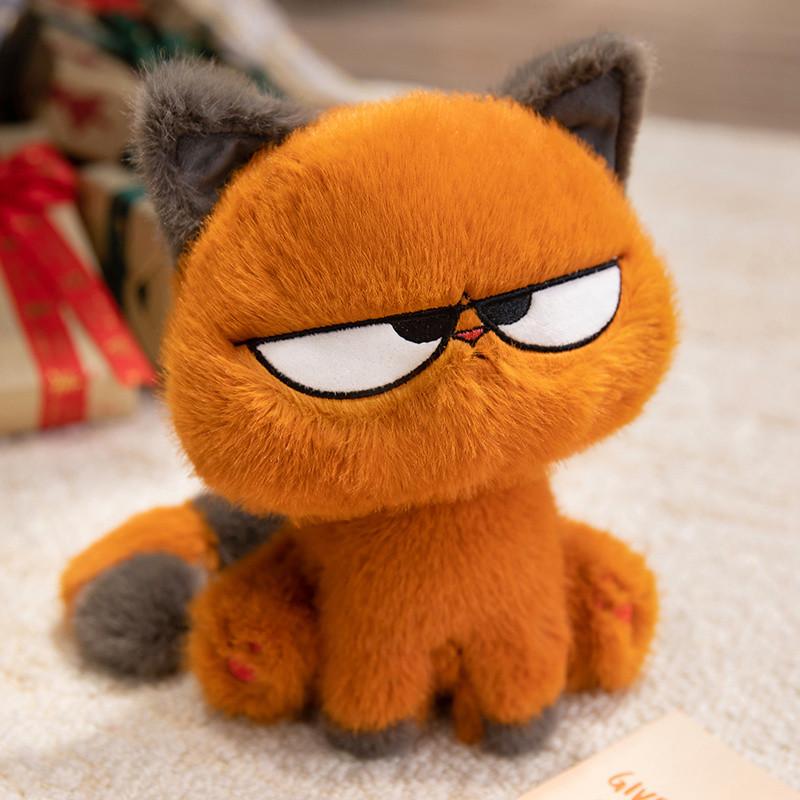 Süßes Ziehkatze & Maulwurf Plüschtier 25cm/35cm Weiche Kuscheltiere Beschwerter Bauch Pilzhut Geschenk Für Kinder Geburtstagsparty Dekoration 35cm