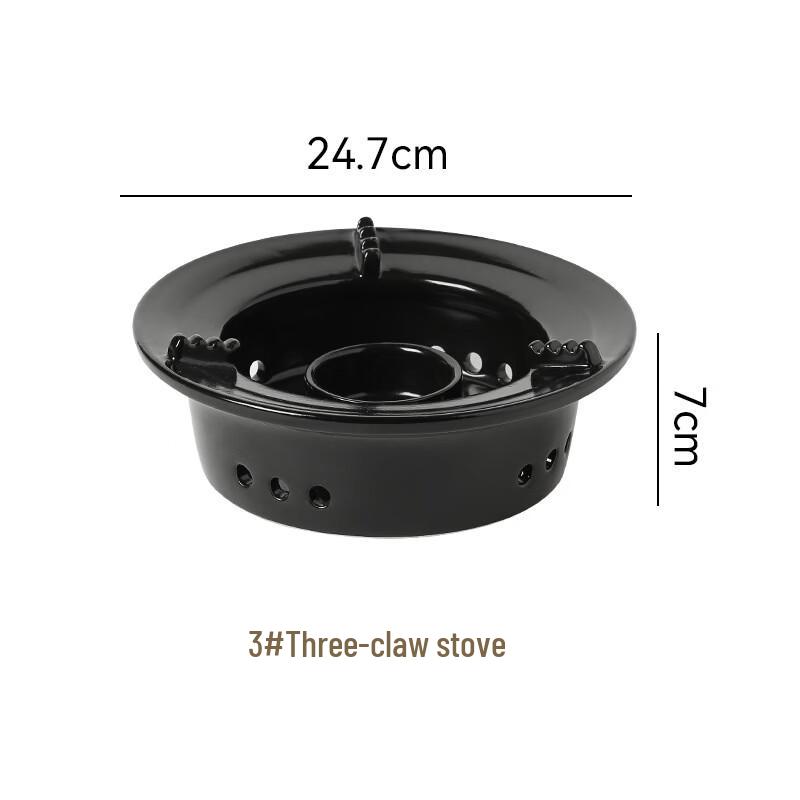 LIEI Ceramic Mini Hot Pot Casserole with Alcohol Stove