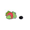 Energetic Cartoon Frog Brooch: Adjustable Waist Cinch, Anti-Exposure Badge, Cute Couple Style Book Bag Decoration.