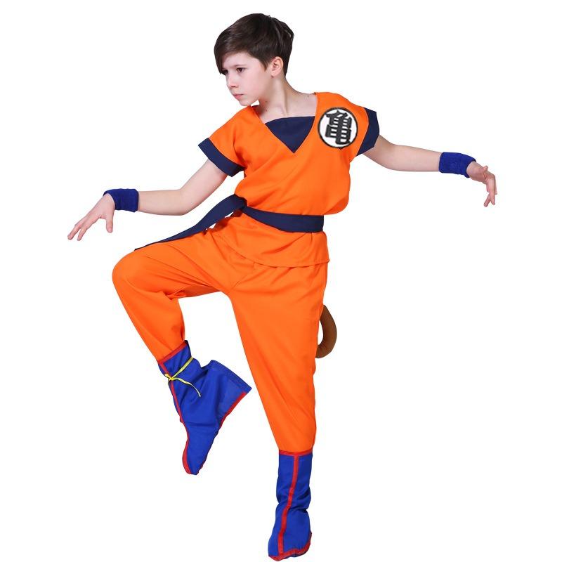 Costum Halloween Dragon Ball Goku, Haine pentru Copii Bărbați Țestoasă Plăcintă Anime Show Costum de Petrecere