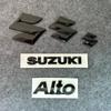 4pcs 5pcs Suzuki Alto plastic  front  rear car  3D  steering wheel sticker modified letter decoration