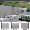 WPC Wood-Plastic Outdoor Fence: Durable, Anti-Corrosion Windbreak & Partition for Courtyard and Villa. 