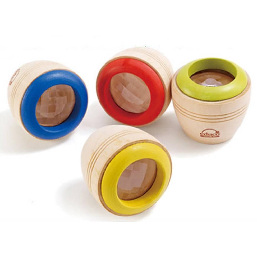 Magisches Holzspielzeug-Kaleidoskop, Bienenaugen-Effekt, Baby-Prisma zur Beobachtung der Außenwelt