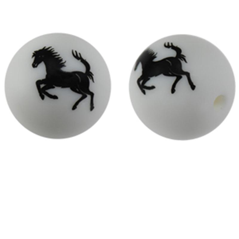 10PCS/Lot 15MM Christmas Tree Snowflake Halloween Pattern Food Grade Silicone Beads For DIY Making Bracelet Keychain Accessories