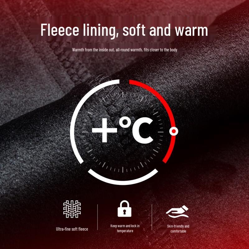 Men's Fleece-Lined Business Casual Trousers