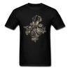 Steampunk Octopus T Shirt Unisex Top Tshirts Classic Black Tshirt Summer Fall Short Sleeve Crew Neck Cotton Fabric Tops Tees Chic