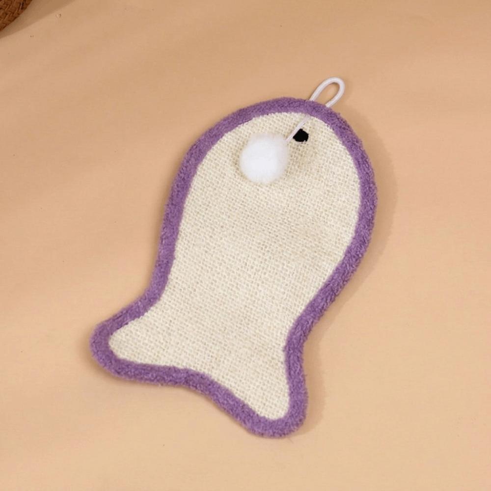 Non-Shedding Fish Shape Cat Scratcher Pad Wall-Mounted Scratching Board Cat Scratch Mat  Indoor фиолетовый