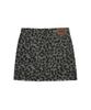 ERER Leopard Mini Skirt Gray