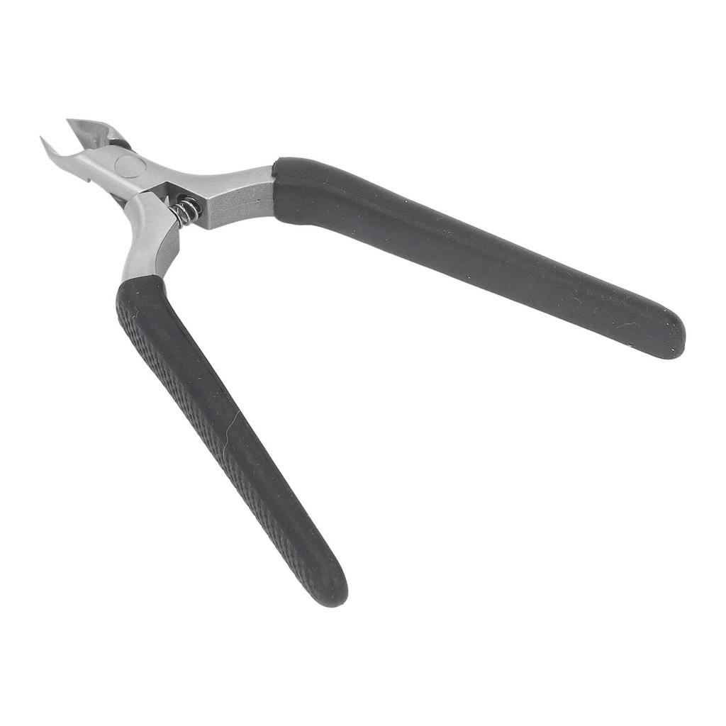 Professional Stainless Steel Cuticle Trimmer Dead Skin Remover Inline Spring Slip Resistant Cuticle Trimmer Black