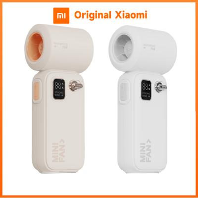 Xiaomi 2026 New 3600mAh Digital Display High Speed Mini Electric Fan Small Wind Cannon Portable Handheld Small Fan Storm Turbofan