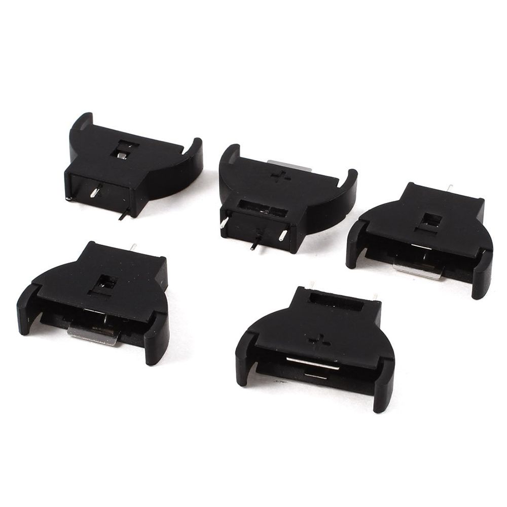 

Half-Round Plastic 2025 Battery Cell Coin 3Pin Socket Button Holder Case