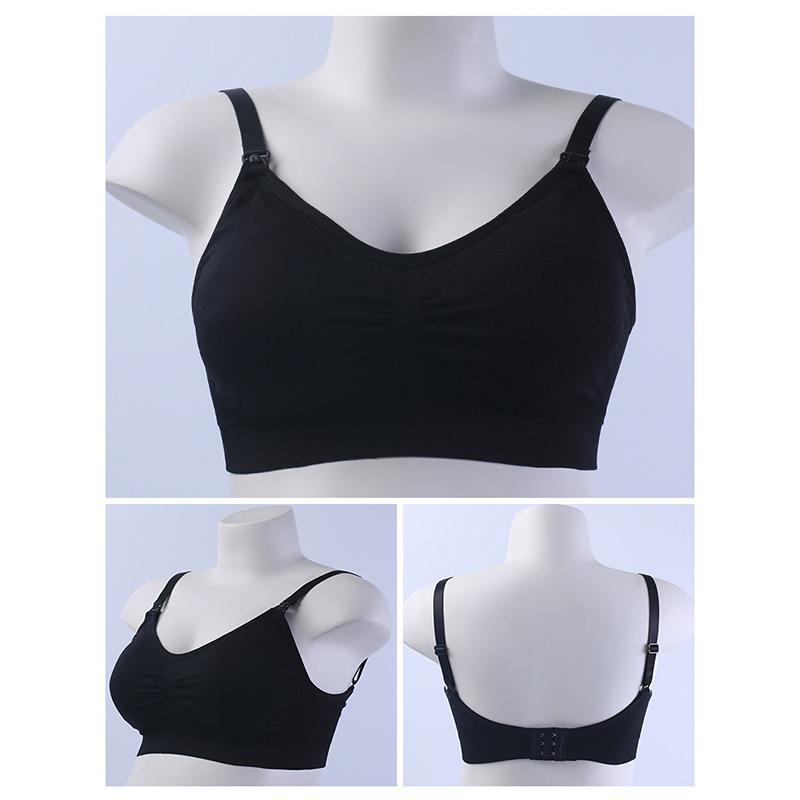 Women Fashion Wireless Seamless Nursing Bra Removable Pads Comfort Sleeping Maternity Bralette for Breastfeeding
