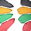 LEDISHUN Footpeg Heel Plate Guard Protectors for Kawasaki and ZX-25R (2020-2023), ZX-4R, ZX-4RR (2023+) (Black)