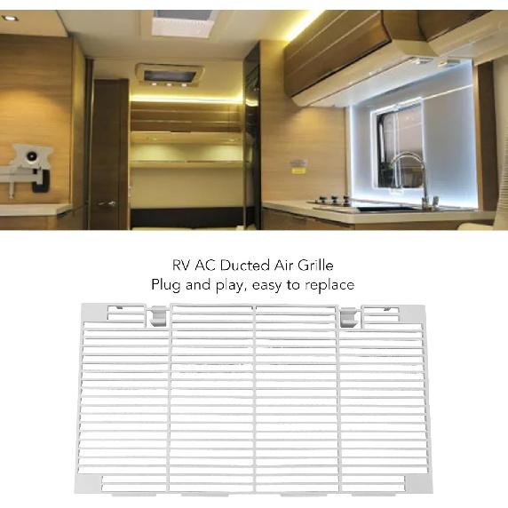 RV Air Filter AC Filter Replacement, RV AC Ducted Grille with Filter Screen Air Conditioner Vent Cover Replacement for 3104928.019