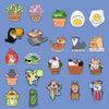 Creative Animal & Plant Brooch Set – Cute Metal Badge Collection