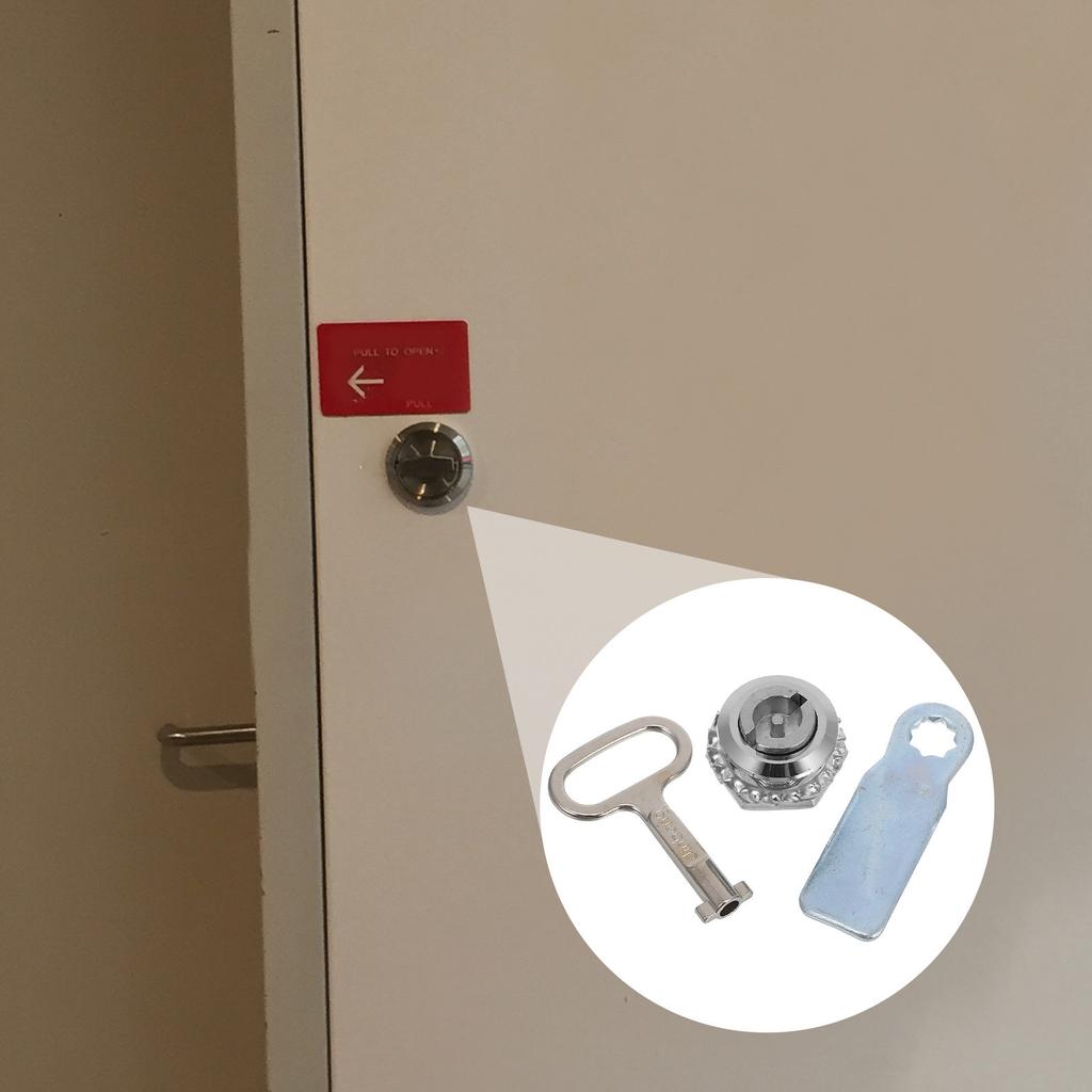 Zinc Alloy Lock Electric Meter Gas Cabinet Box Latch Security Hardware Key Trash Can Silver Water Hose Key