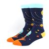 Unisex Malerei Stil Astronaut Mann Socken Baumwolle Harajuku Bunt Vollsocken Damen Weltraum Streetwear 1 Paar Größe 38-46