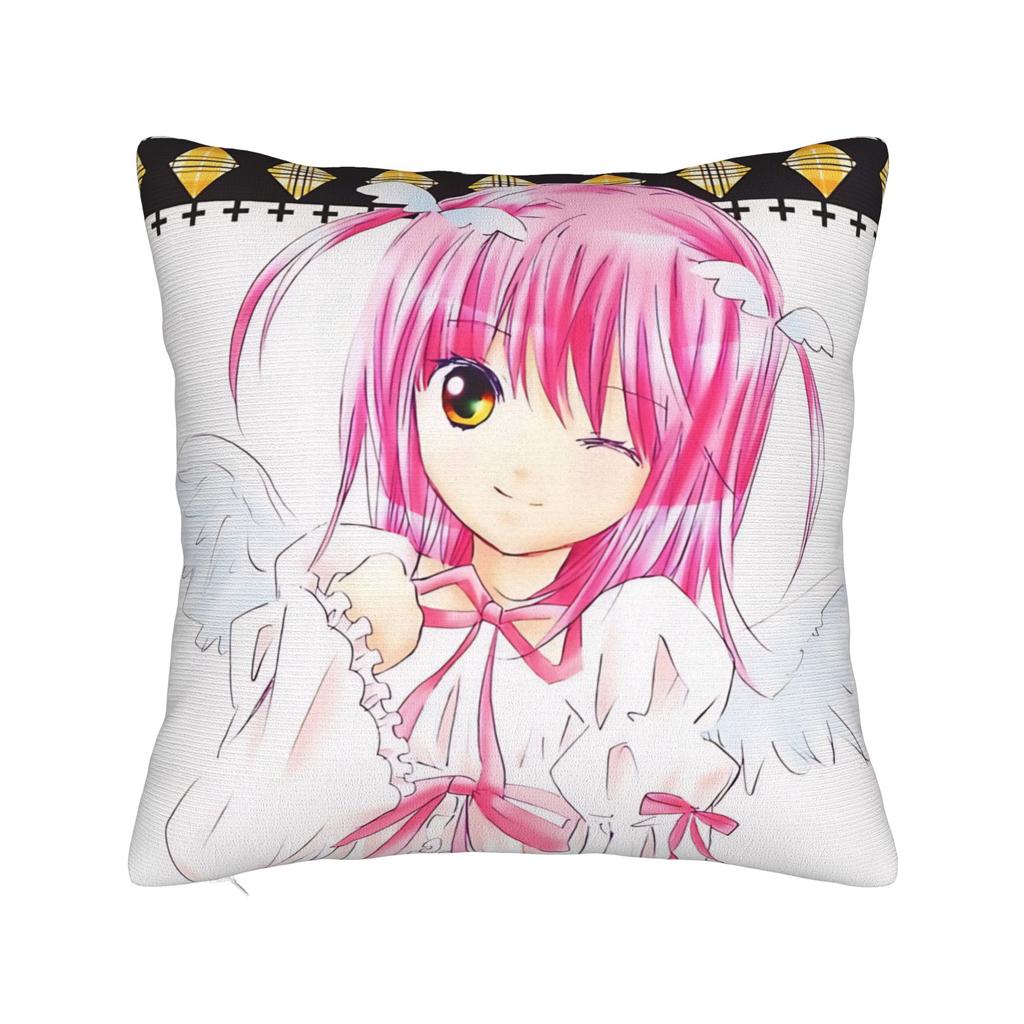 Anime Shugo Chara Square Pillow Case Hinamori Amu Cushion Cover Awesome Zippered Decorative Pillowcase for Living Room cm