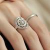 Nischen-Mode Spitze Hohlblume Offene Ringe Für Frauen Folk-Stil Neuer Schmuck Geschenk Party Geburtstag Großhandel anillos