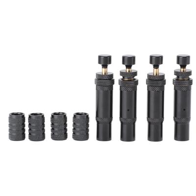 4PCS Auto Stop Tire Deflation Valve Kit Ni Plated Stainless Steel Adjustable Deflator Tyre Air Down