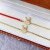 Ins Style 18K Gold-Plated Rabbit Red String Bracelet - Cute, Versatile, Zodiac-Inspired, Lucky Gift for Any Occasion